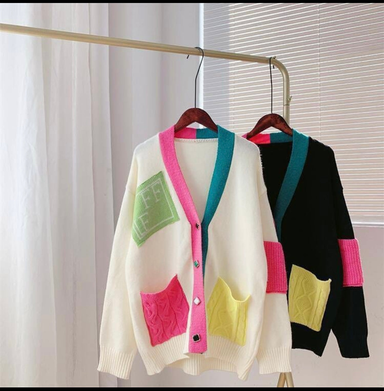 Pop of color sweater